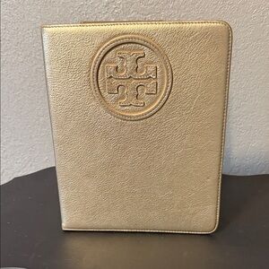 Tory Burch Metallic Gold iPad Sleeve